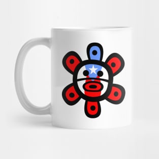 Puerto Rico Taino Sun Boricua Flag Mug